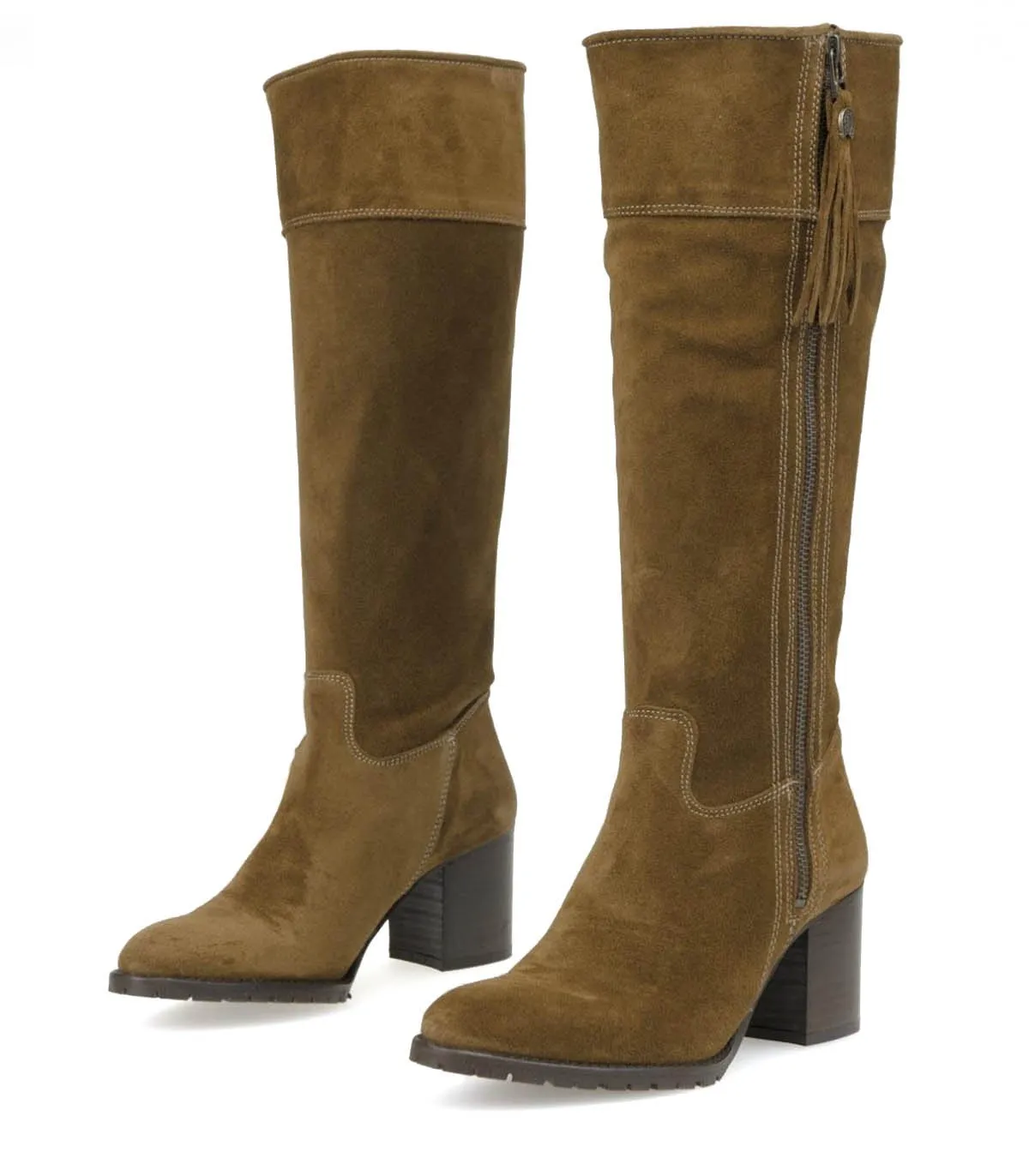 BOTAS DE TACÓN PARA MUJER DAKOTA BOOTS CZ1 CAPUCHINO