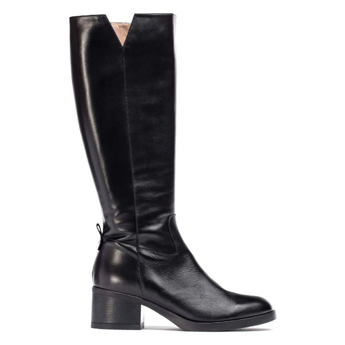 BOTAS MUJER TACÓN ANCHO G6222 NEGRO