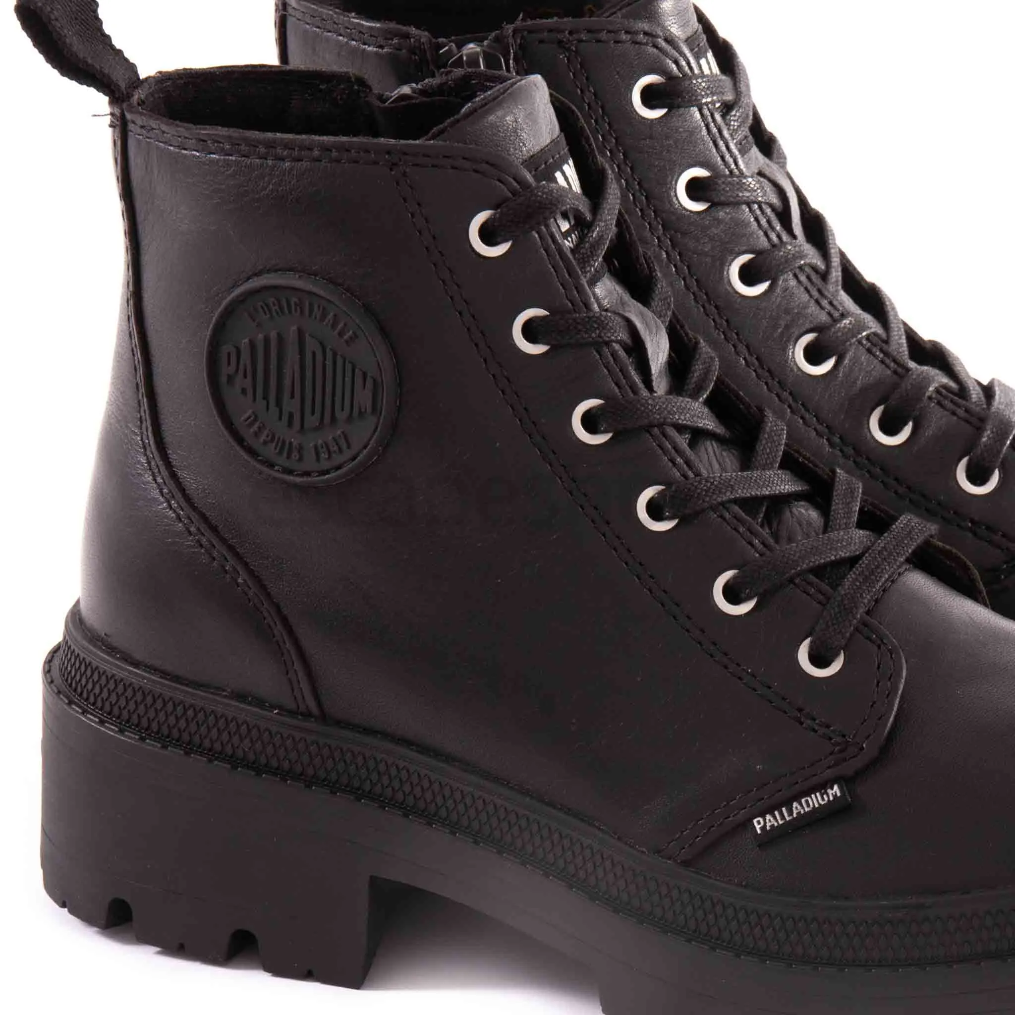 BOTAS PALLADIUM PALLABASE LEATHER BLACK 96905001