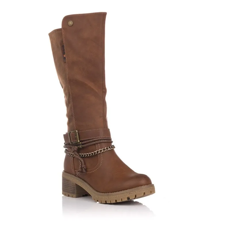 Botas Planas Refresh 170185 Mujer Camel