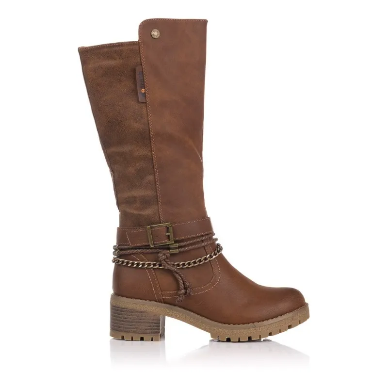 Botas Planas Refresh 170185 Mujer Camel