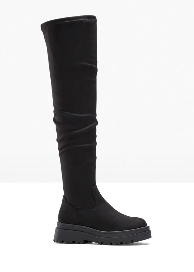 Botas por encima de la rodilla Negro