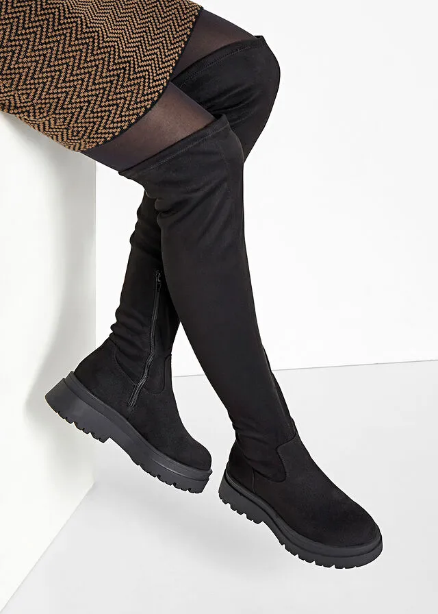 Botas por encima de la rodilla Negro