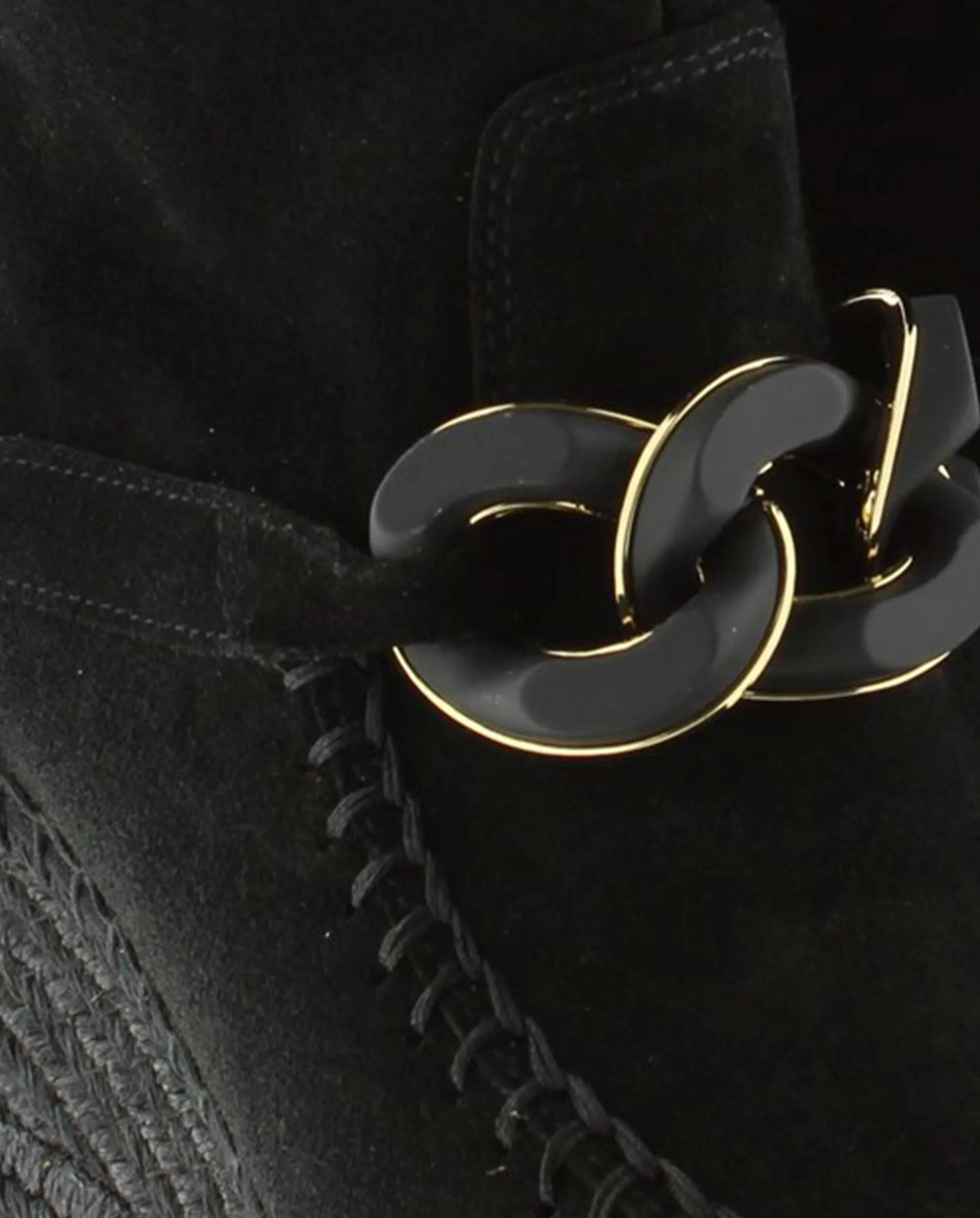 Botin cadena en serraje negro Tilo 5