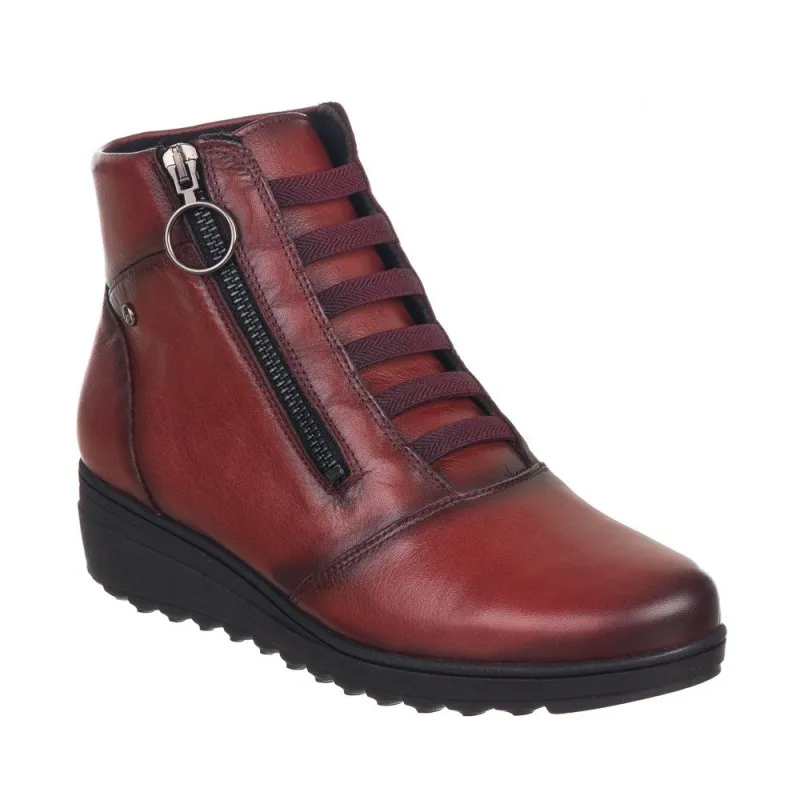 Botines Planos Zapp 27887 Mujer Burdeos