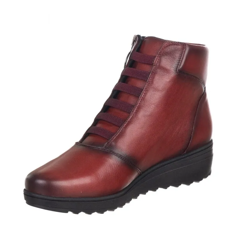 Botines Planos Zapp 27887 Mujer Burdeos