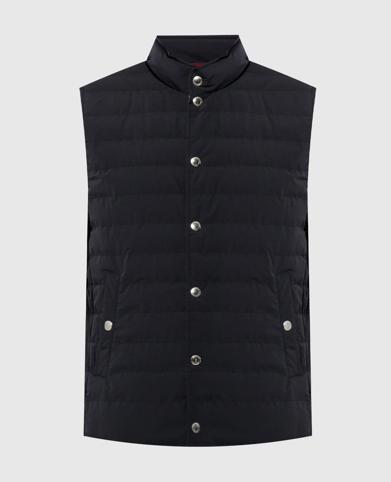 Brunello Cucinelli Blue down vest with quilting