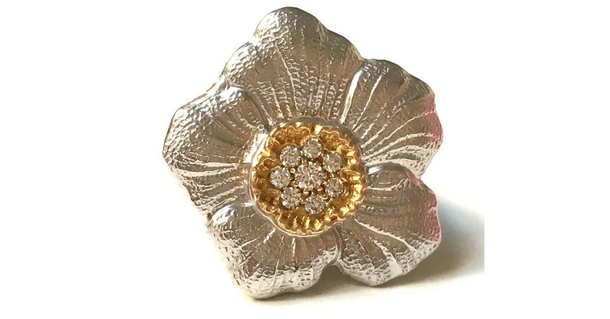 Buccellati Anillo Gardenia Plata 