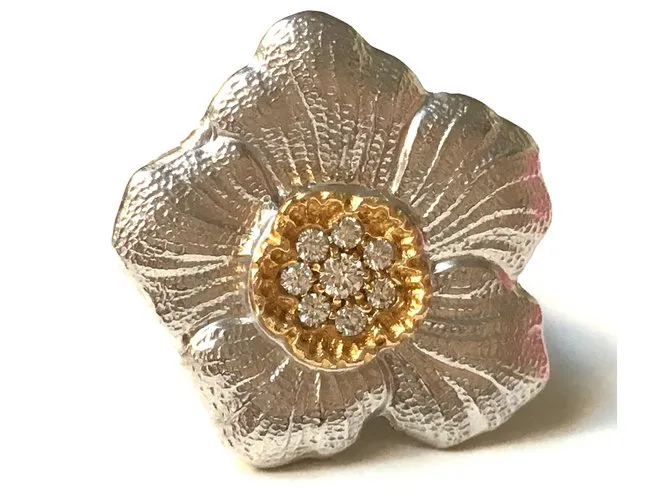 Buccellati Anillo Gardenia Plata 