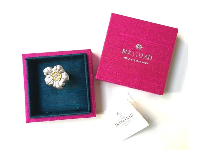 Buccellati Anillo Gardenia Plata 