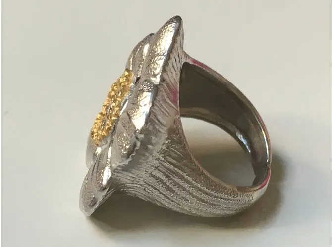 Buccellati Anillo Gardenia Plata 