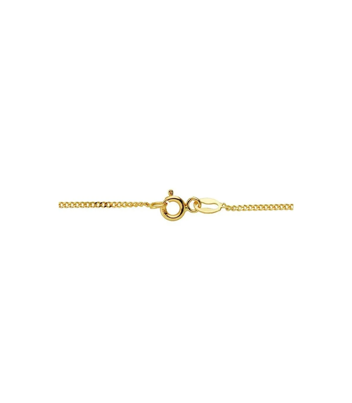 Cadena Barbada 1mm Oro 18 K 45cm