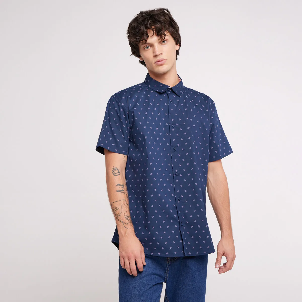 Camisa para hombre estampada
