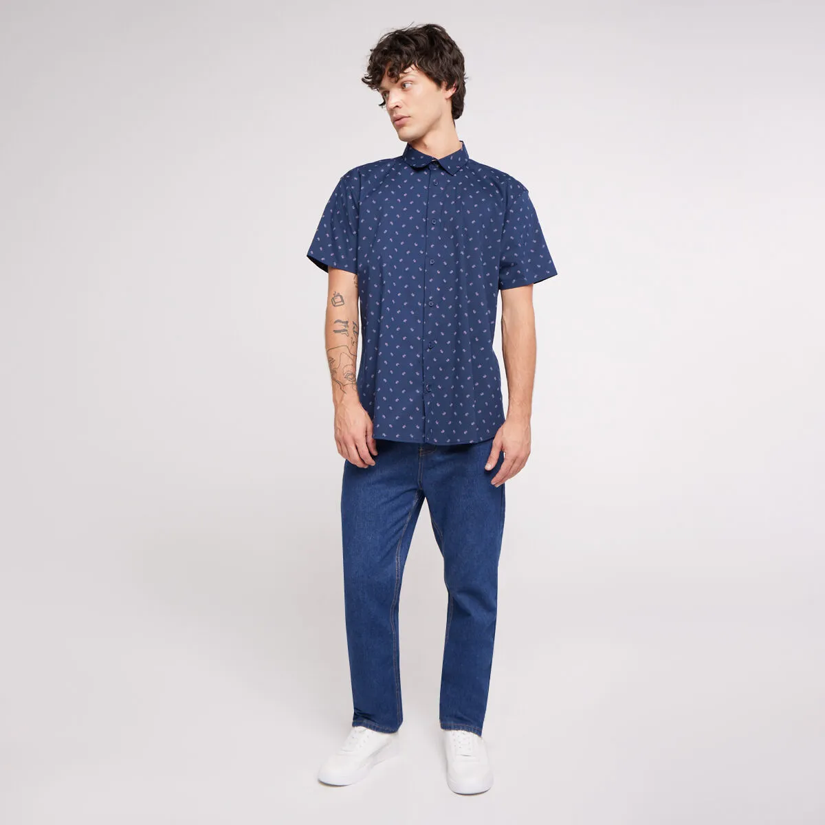 Camisa para hombre estampada