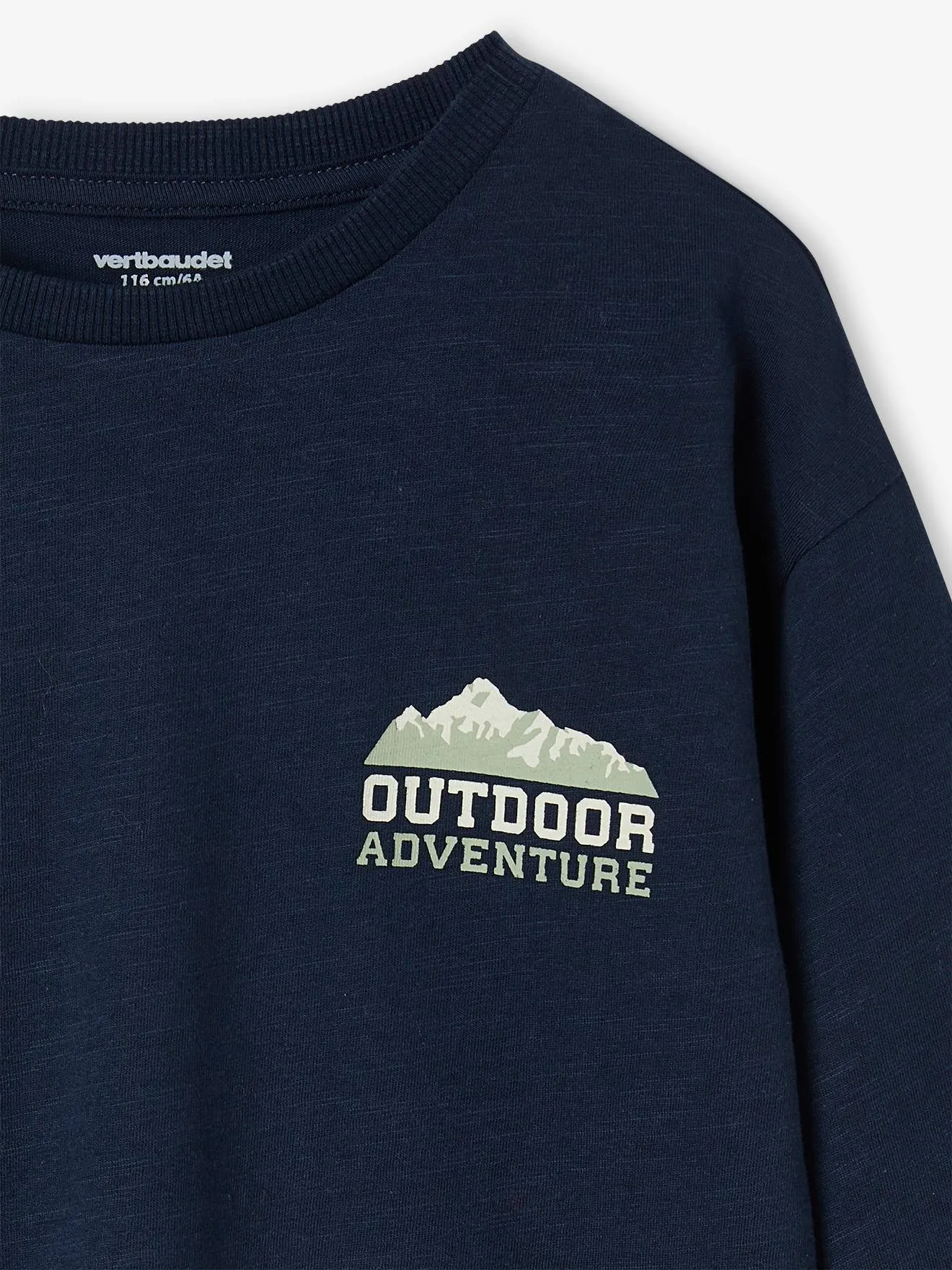 Camiseta con motivo grande detrás para niño