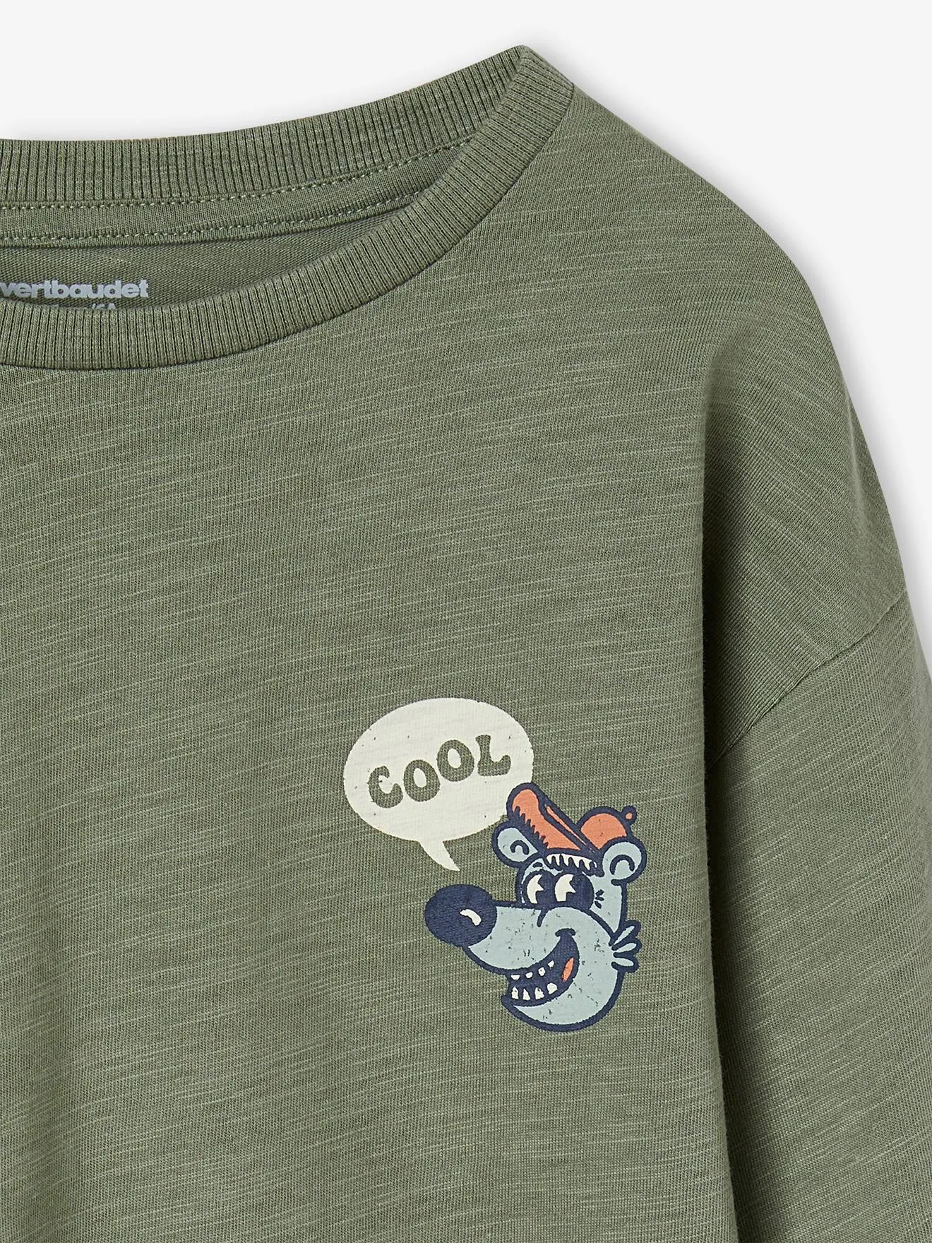 Camiseta con motivo grande detrás para niño