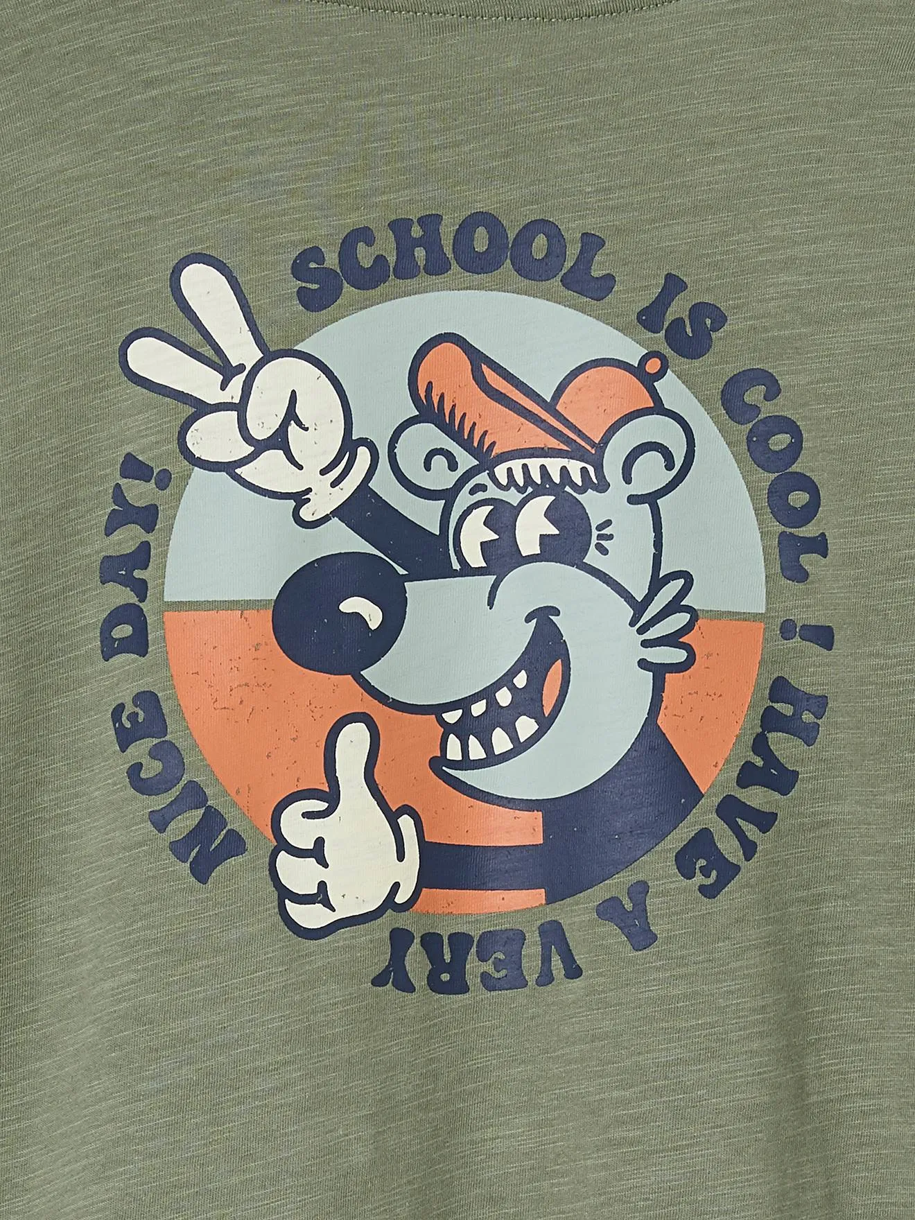 Camiseta con motivo grande detrás para niño
