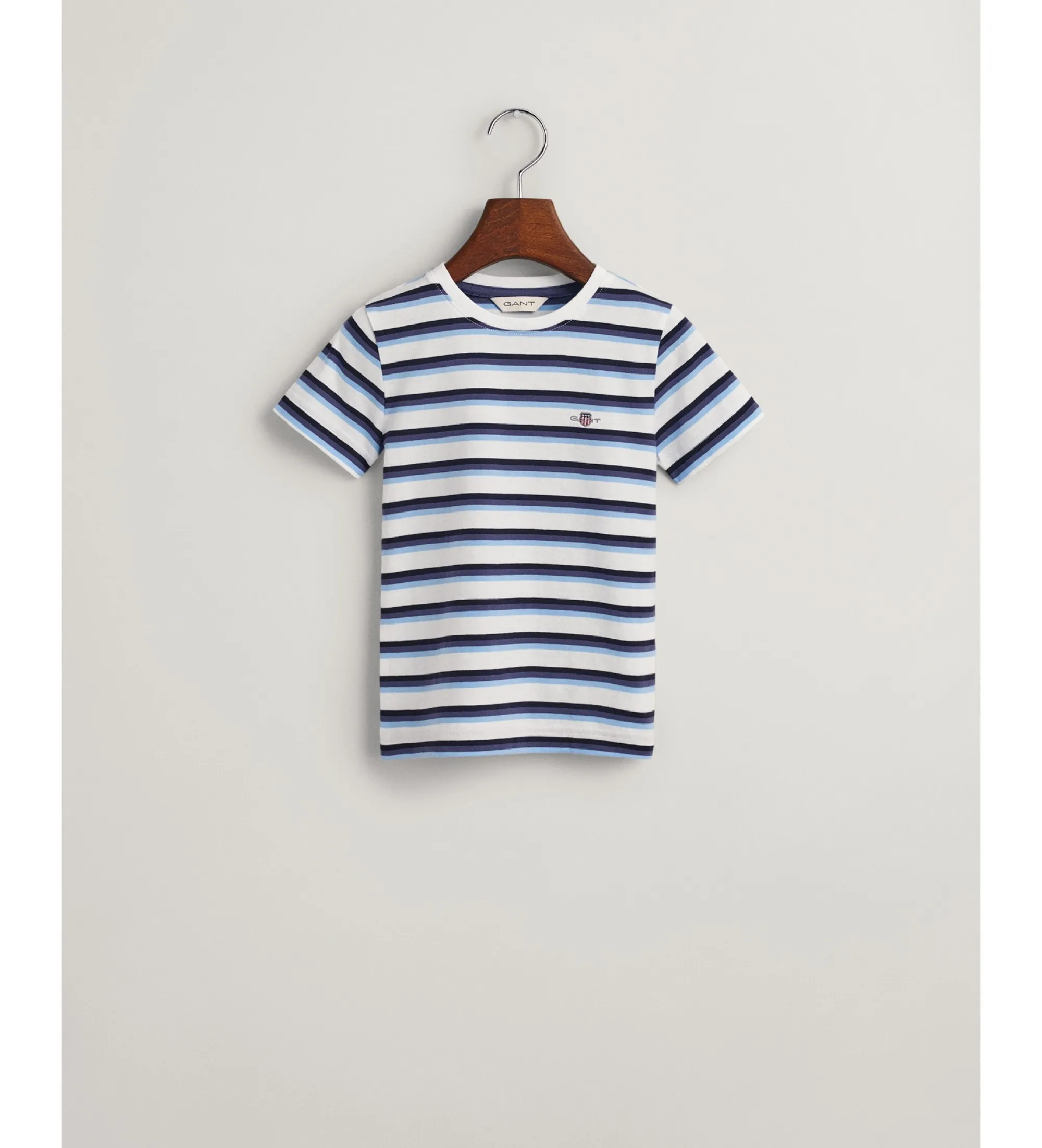 Camiseta de rayas Shield blanco