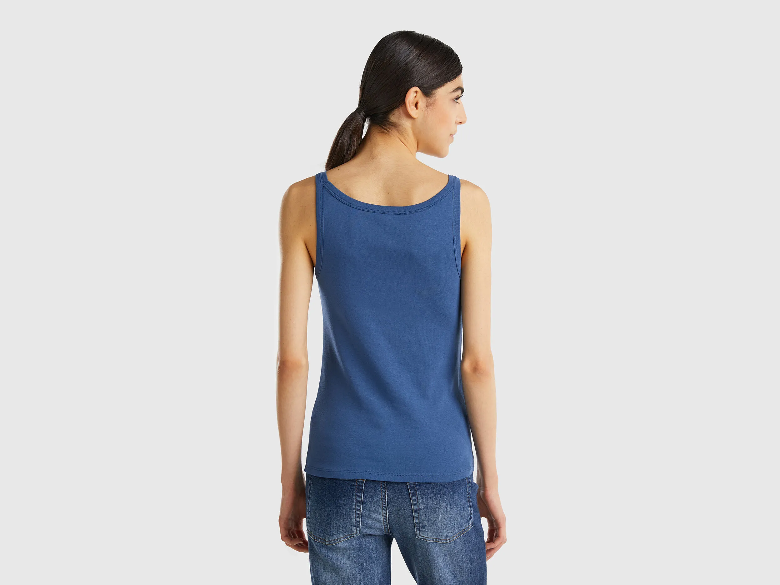 Camiseta de tirantes Air Force Blue de 100 % algodón