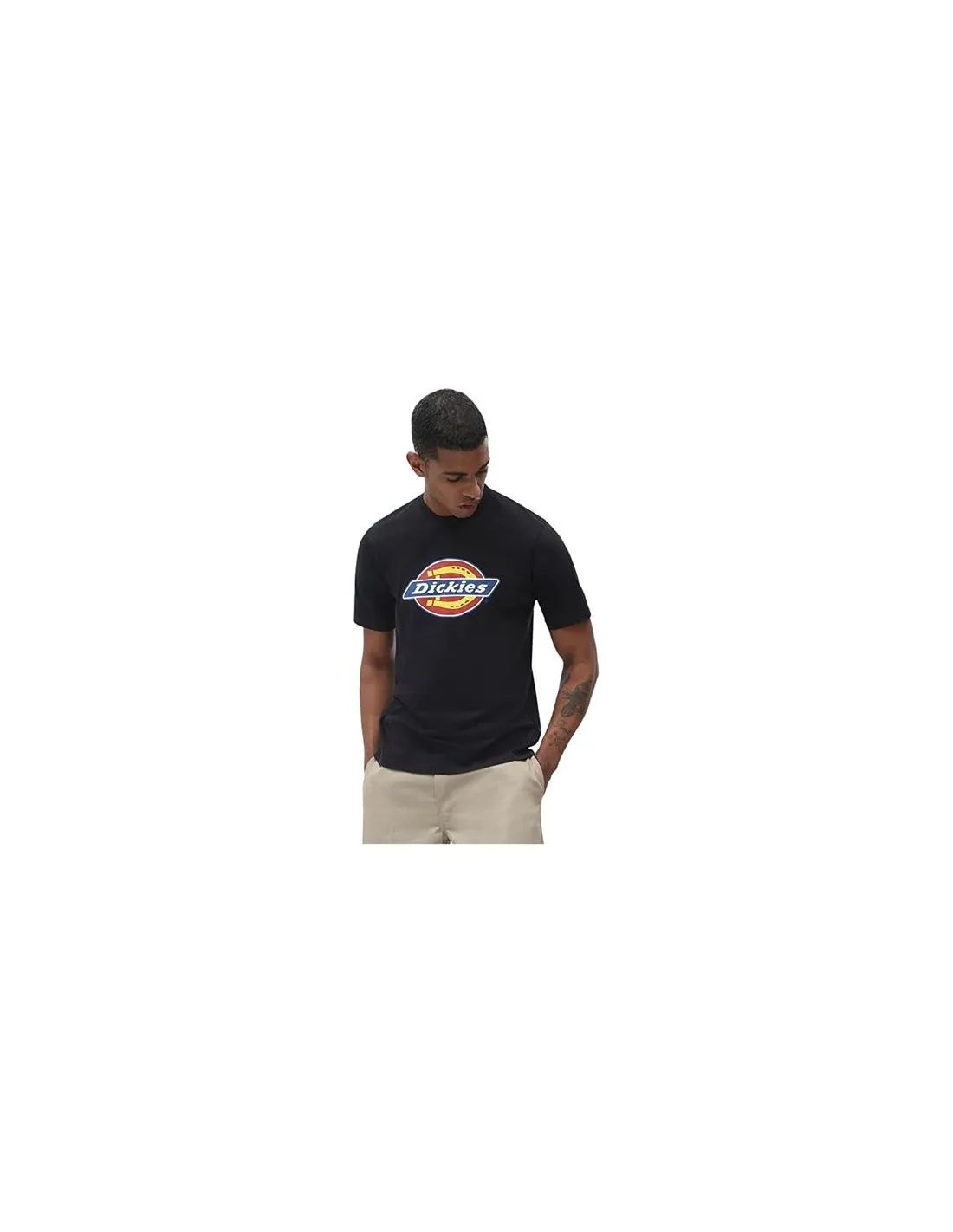 Camiseta Dickies Icon Logo Negro Hombre