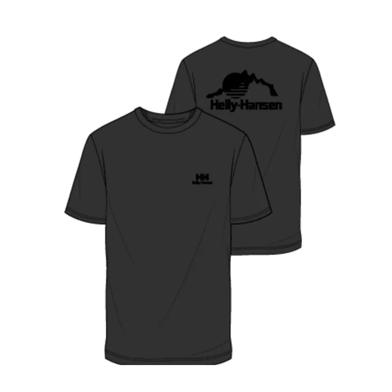 CAMISETA HELLY HANSEN NORD GRAPHIC TSHIRT (ÉBANO) HOMBRE