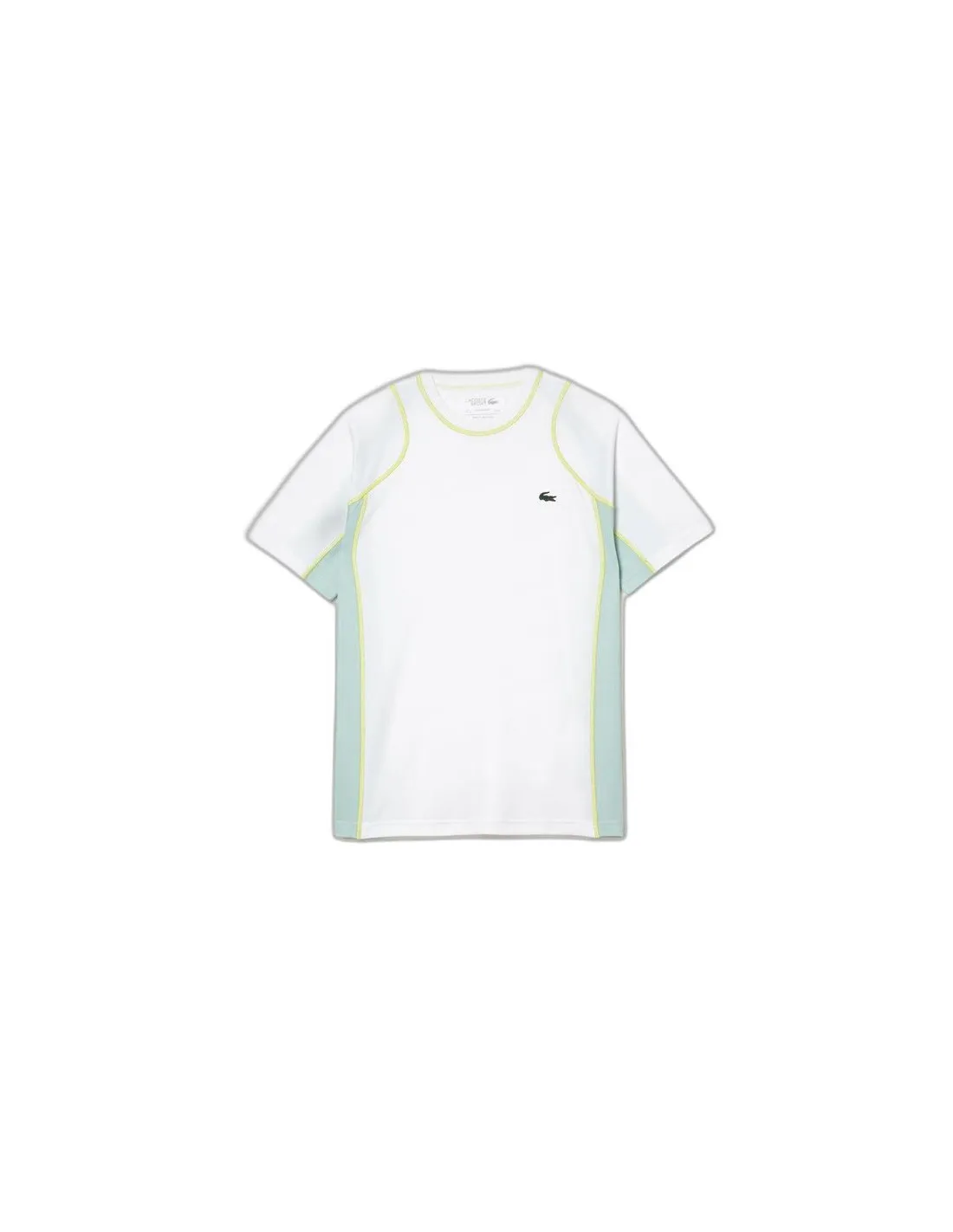 CAMISETA LACOSTE SPORT RUNRESISTANT PIQUé TENNIS BLANCO HOMBRE