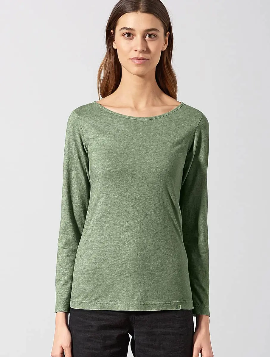 Camiseta mujer manga larga de algodón ecológico