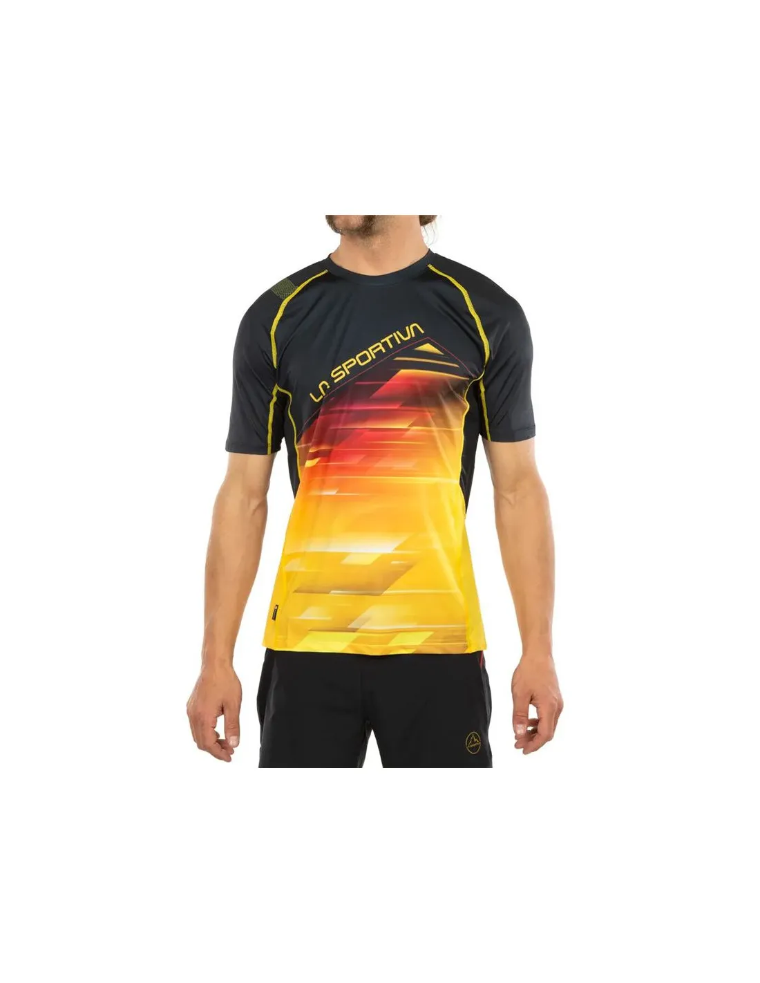 Camiseta negra de trail La Sportiva Wave Hombre