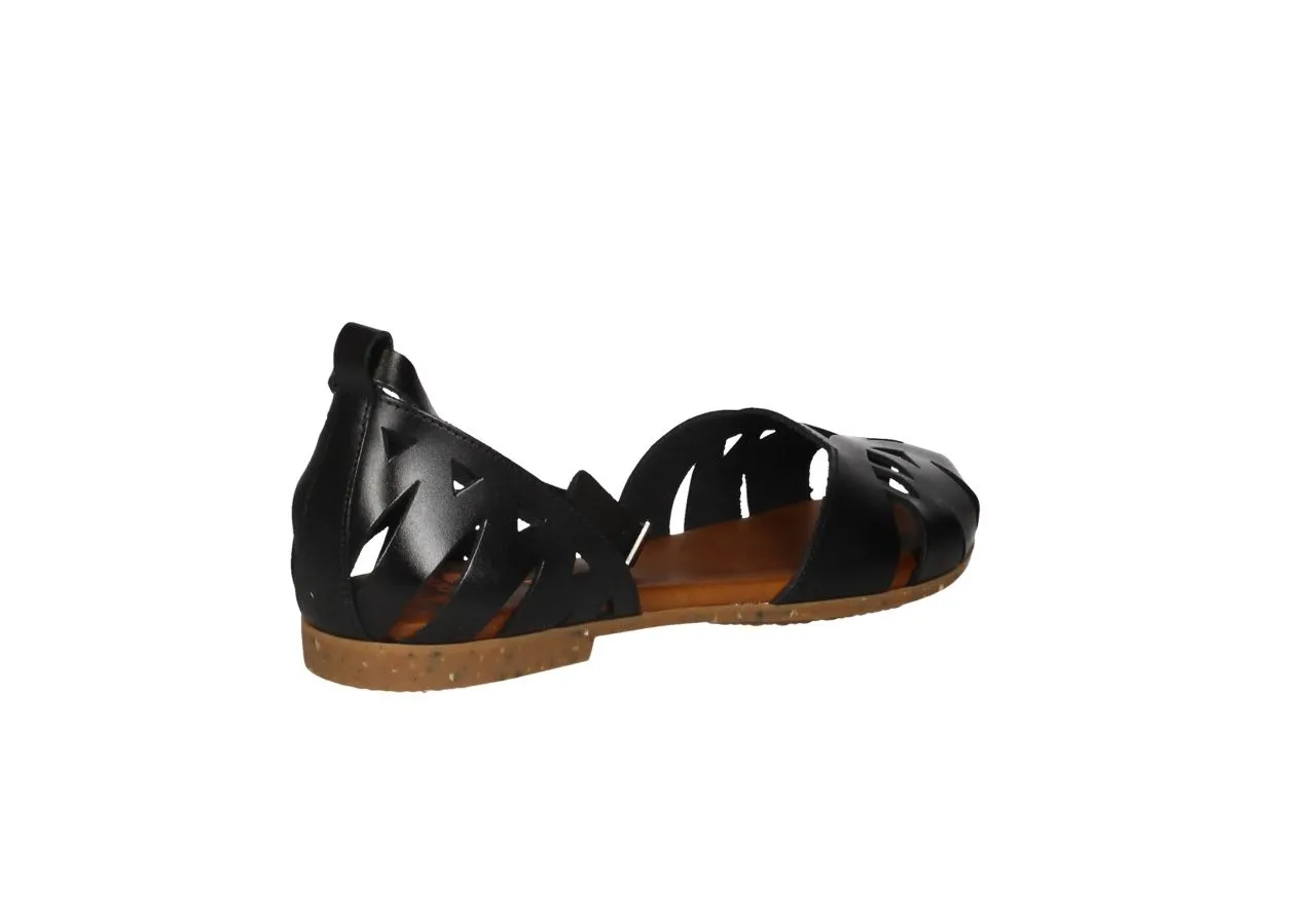 Cangrejera Piel Negro Calada Pulsera Tobillo