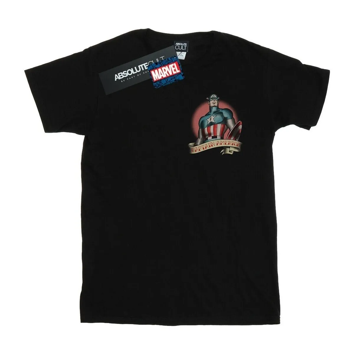 Captain America Tattoo Breast Print