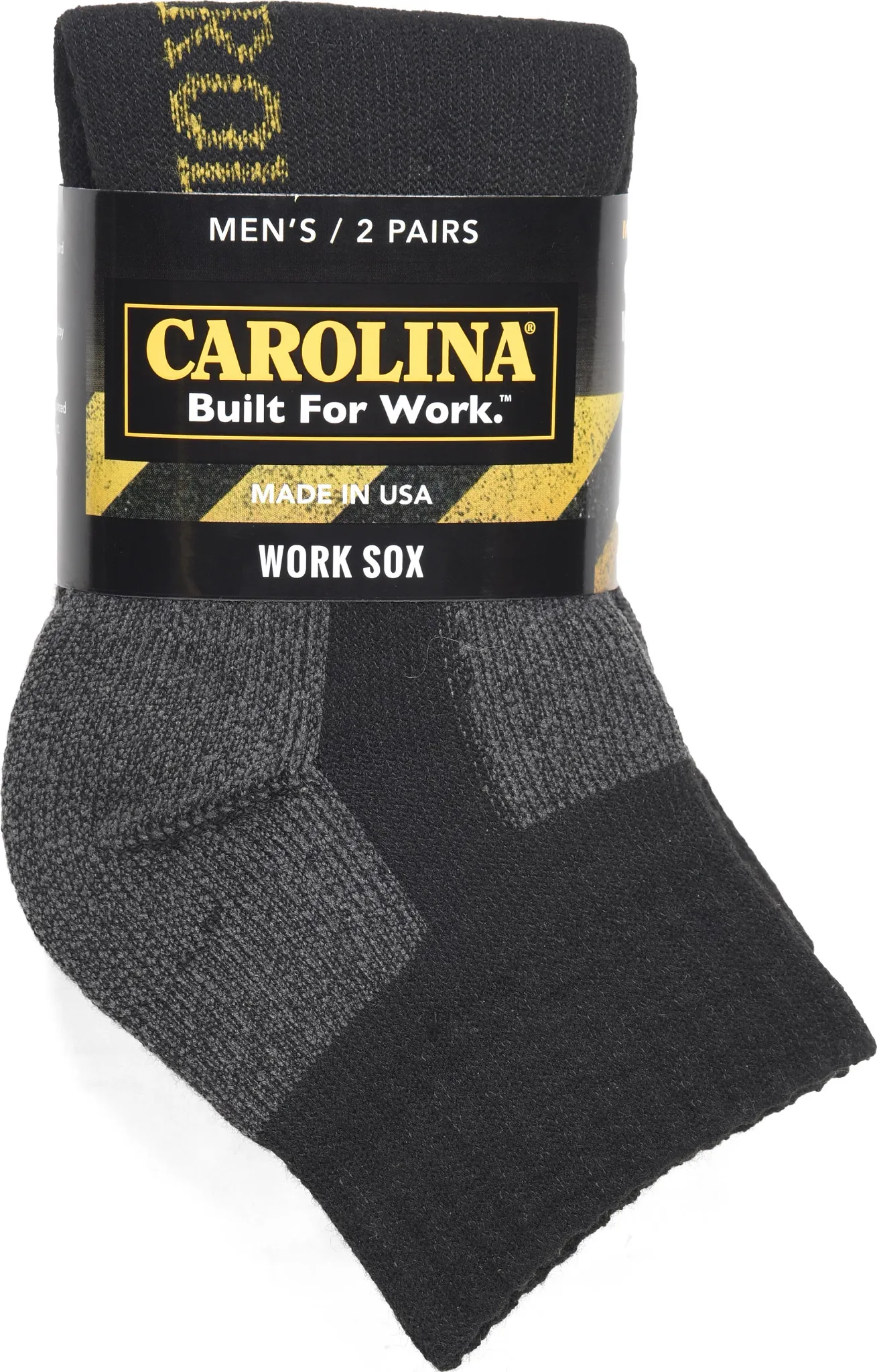Carolina Black Quarter Work Sox