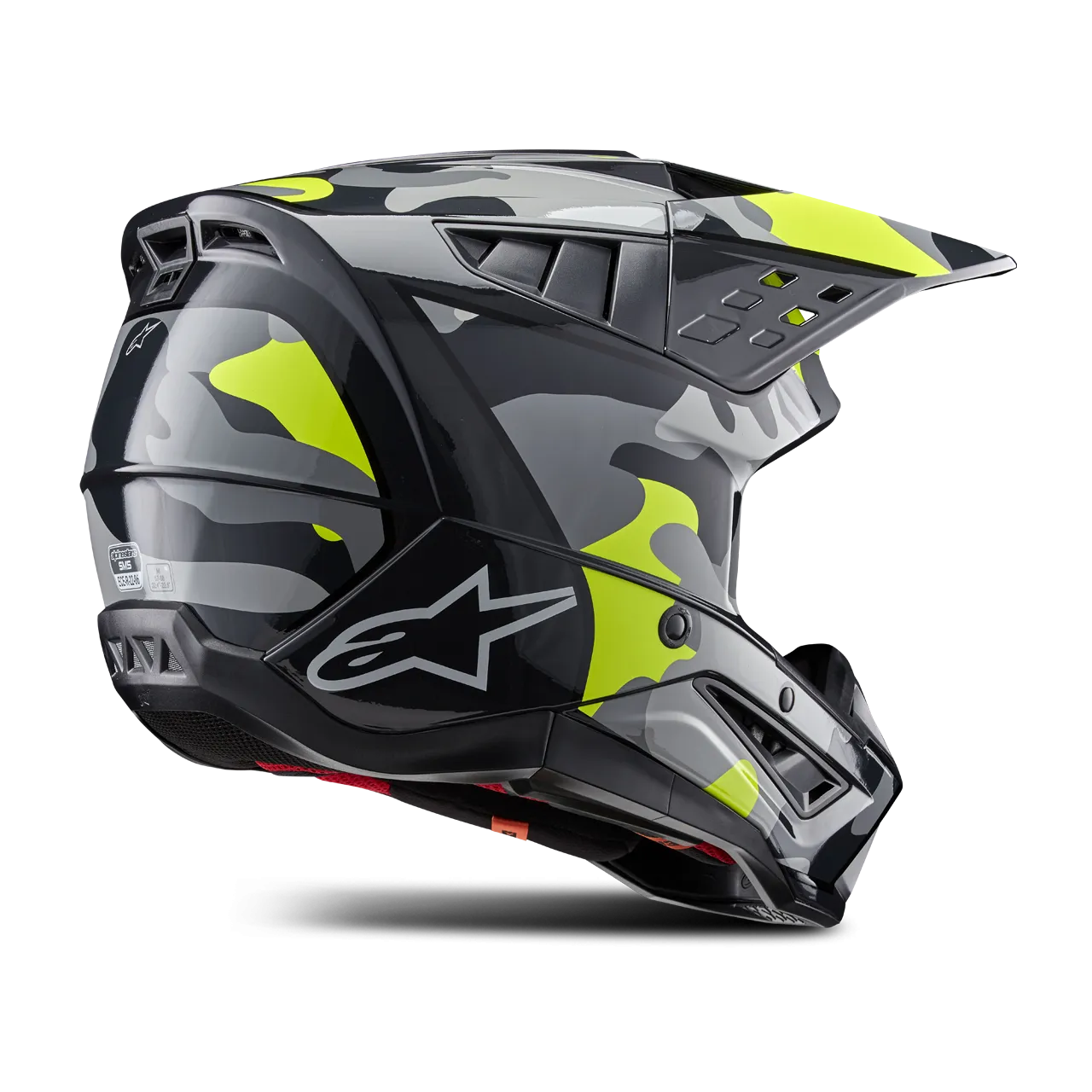 CASCO DE CROSS ALPINESTARS SM5 ROVER 2 GRISAMARILLO