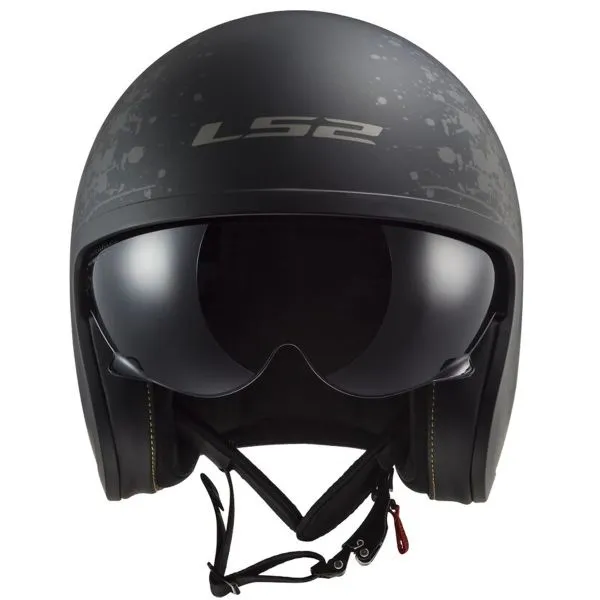 Casco LS2 Spitfire II Matt Black Flag OF599 