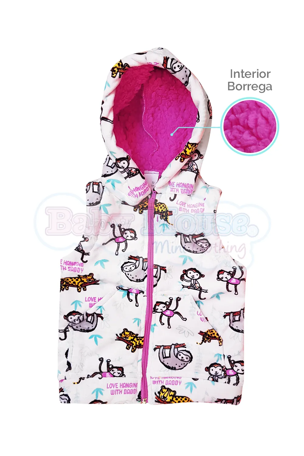 CHALECO BEBé FLANEL  CHANGUITAS