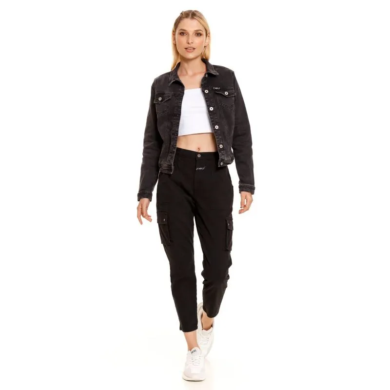 Chaqueta Casual Denim Para Mujer Girbaud