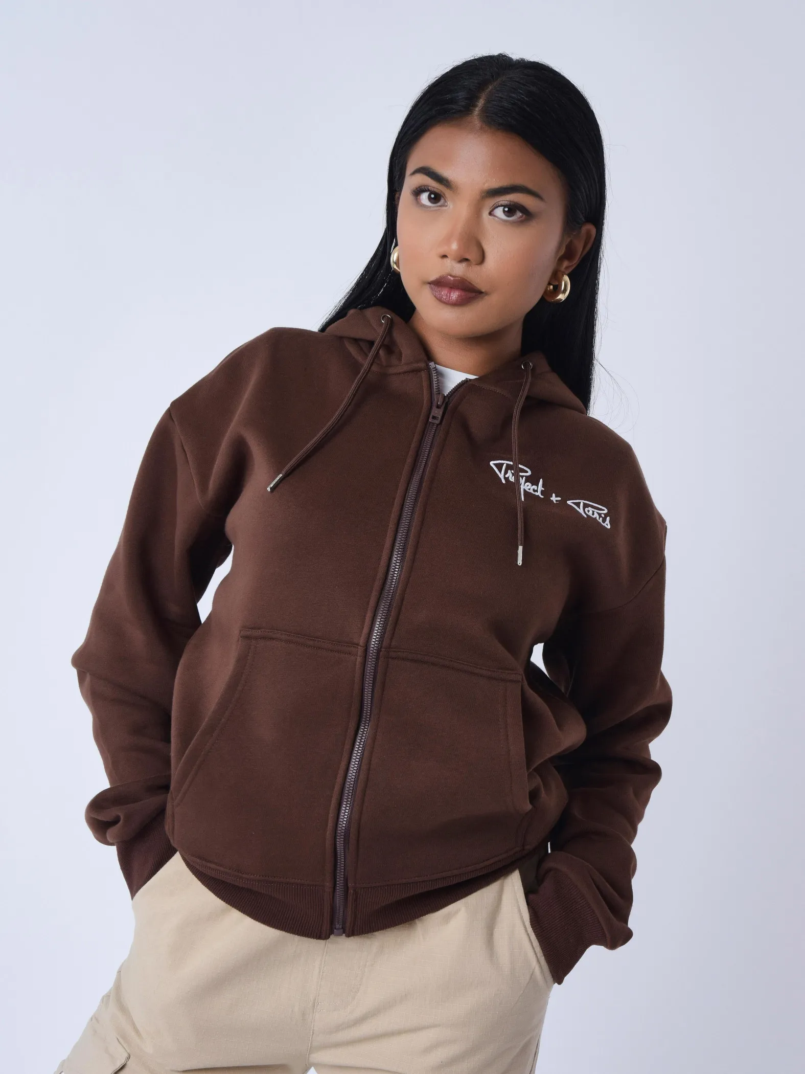 Chaqueta con cremallera Essentials Project X Paris para mujer