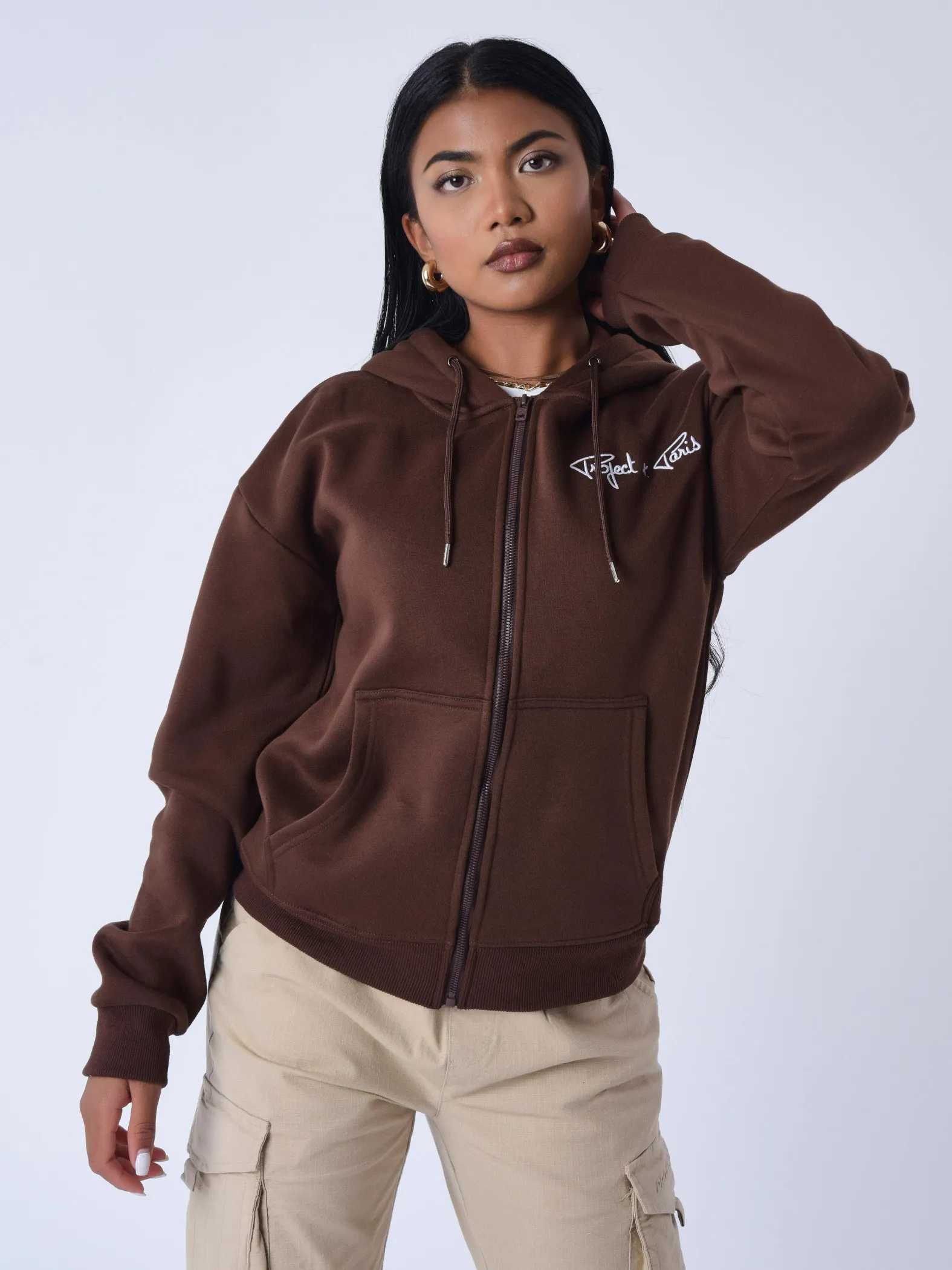 Chaqueta con cremallera Essentials Project X Paris para mujer