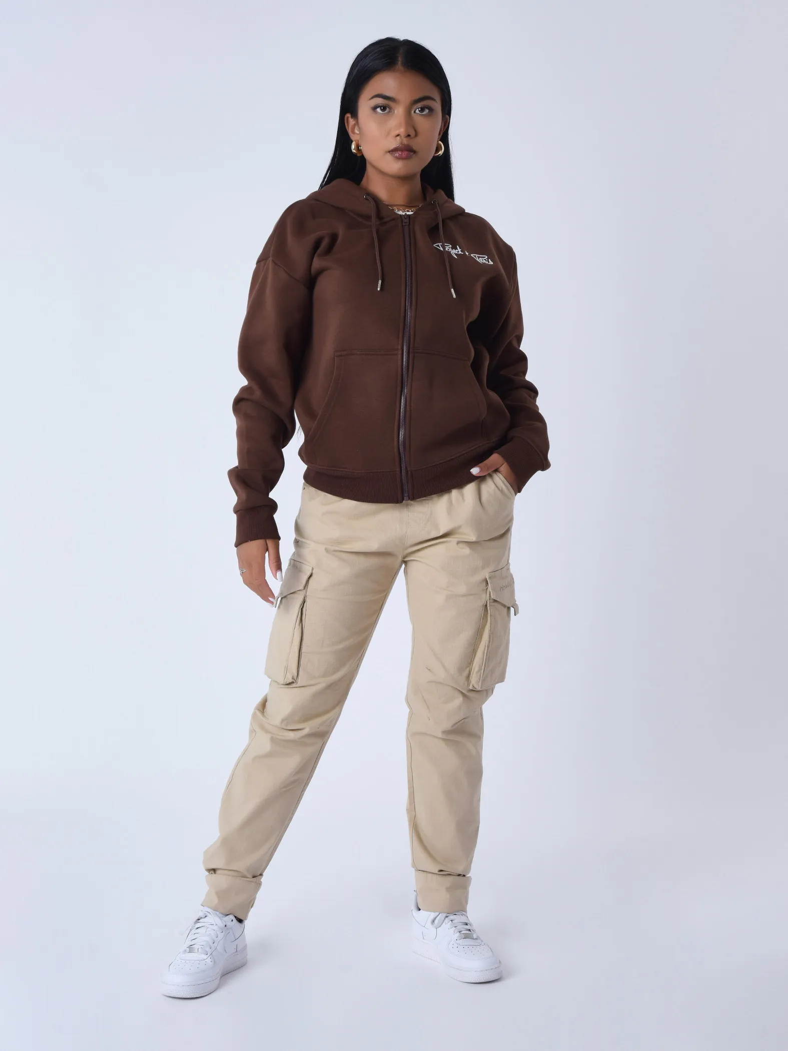 Chaqueta con cremallera Essentials Project X Paris para mujer