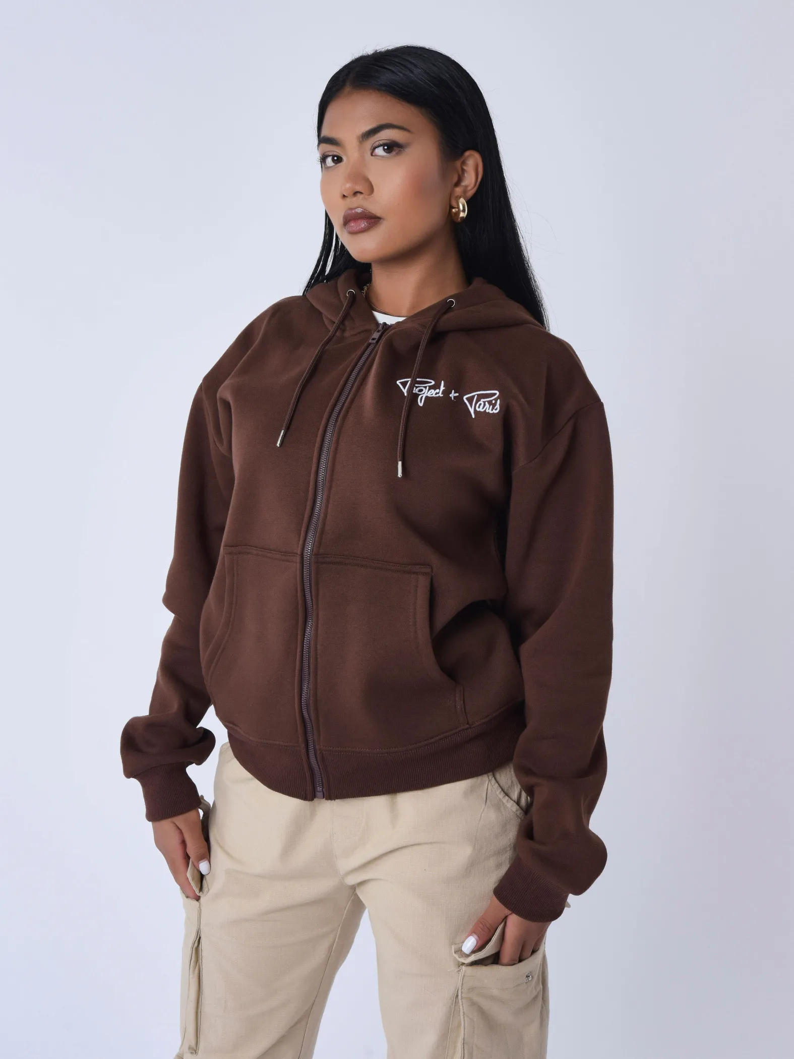 Chaqueta con cremallera Essentials Project X Paris para mujer