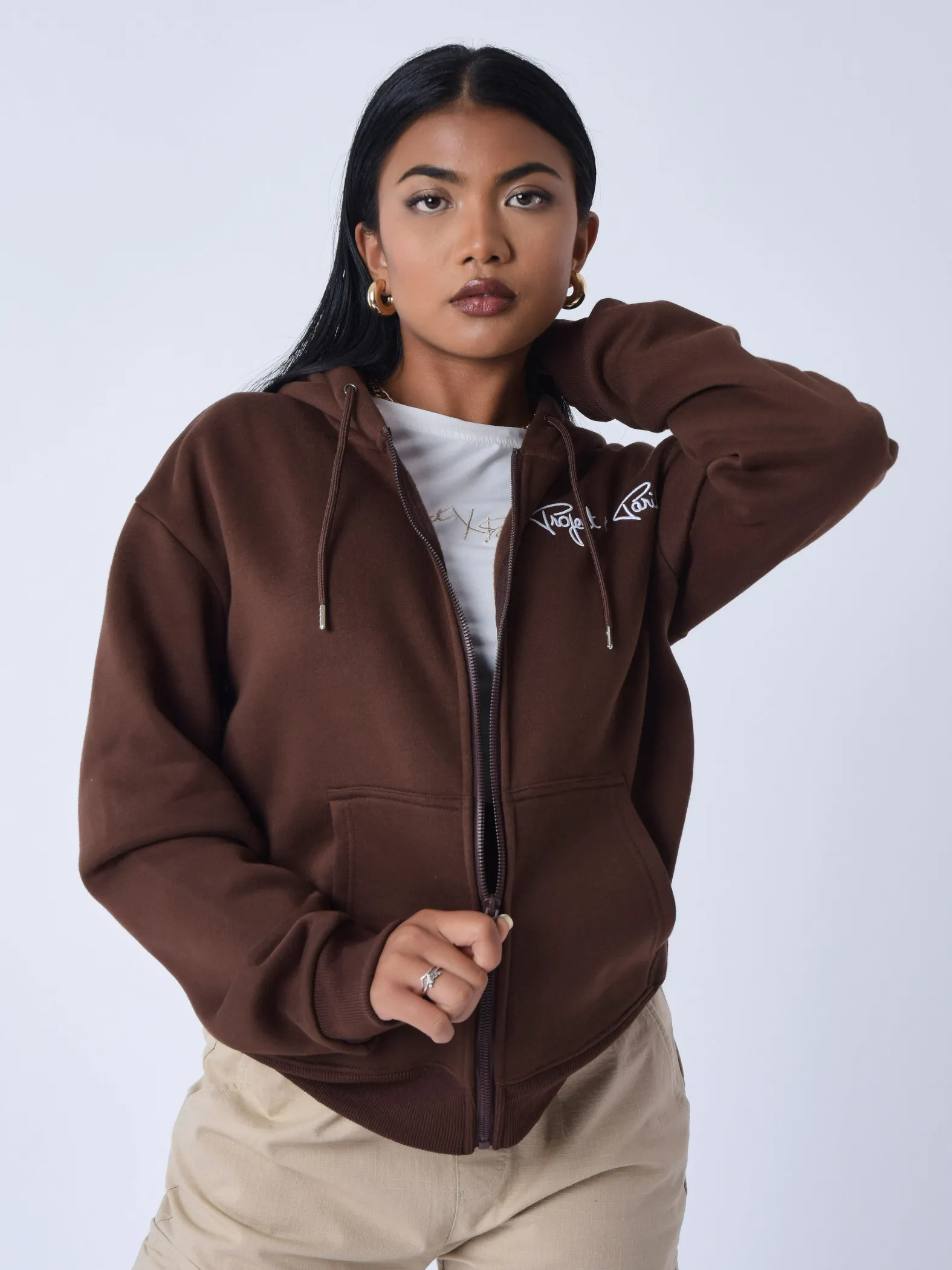 Chaqueta con cremallera Essentials Project X Paris para mujer