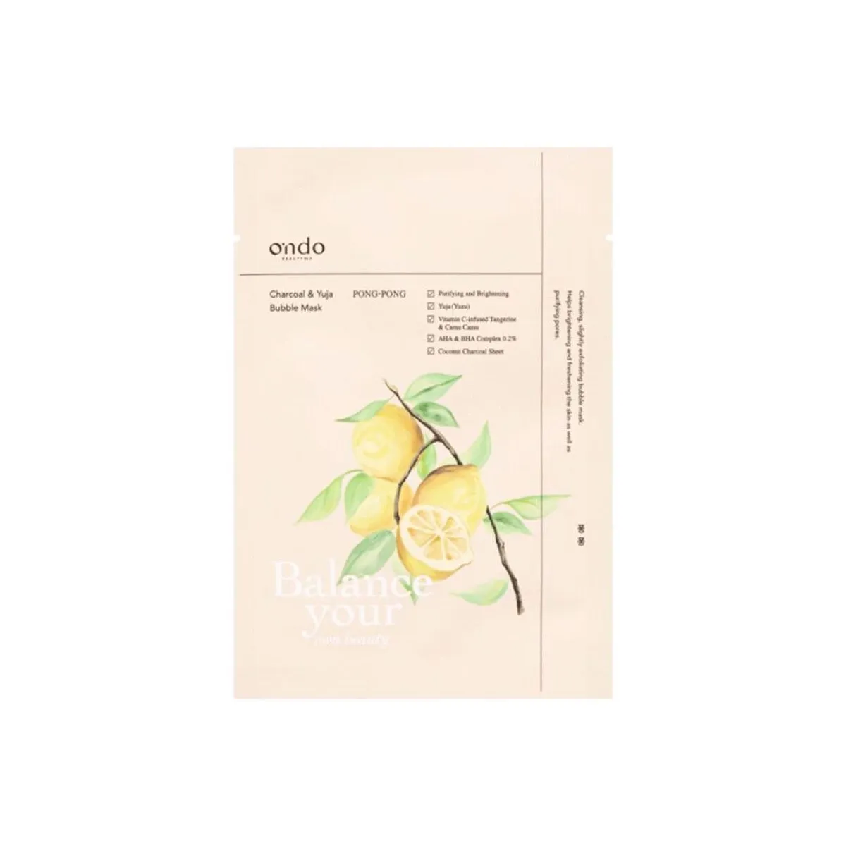 Charcoal & Yuja Bubble Mask