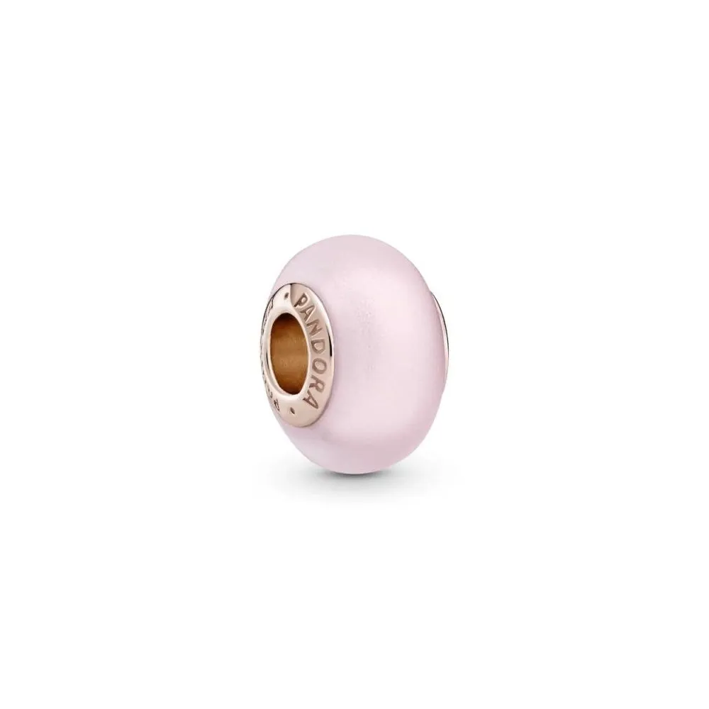 Charm de cristal de Murano Rosa color rosa