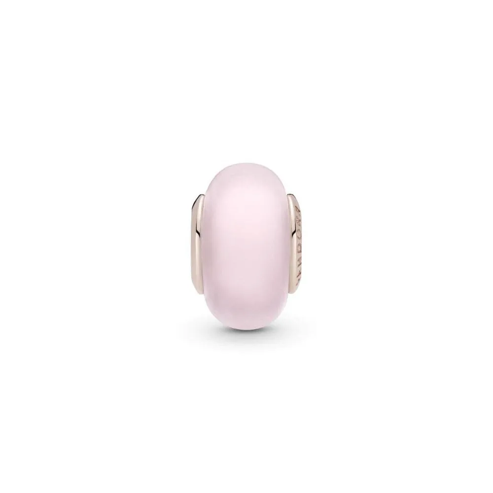 Charm de cristal de Murano Rosa color rosa