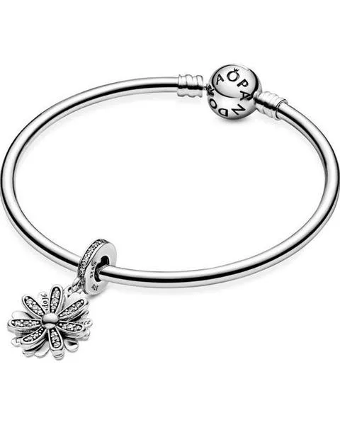 charm pandora  colgar plata margarita brillante