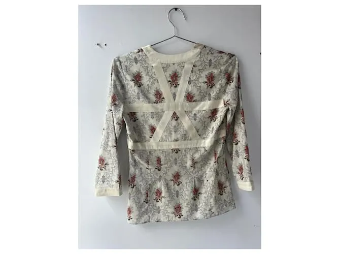 Chloé cloe/S 2003 Top estampado Plata 