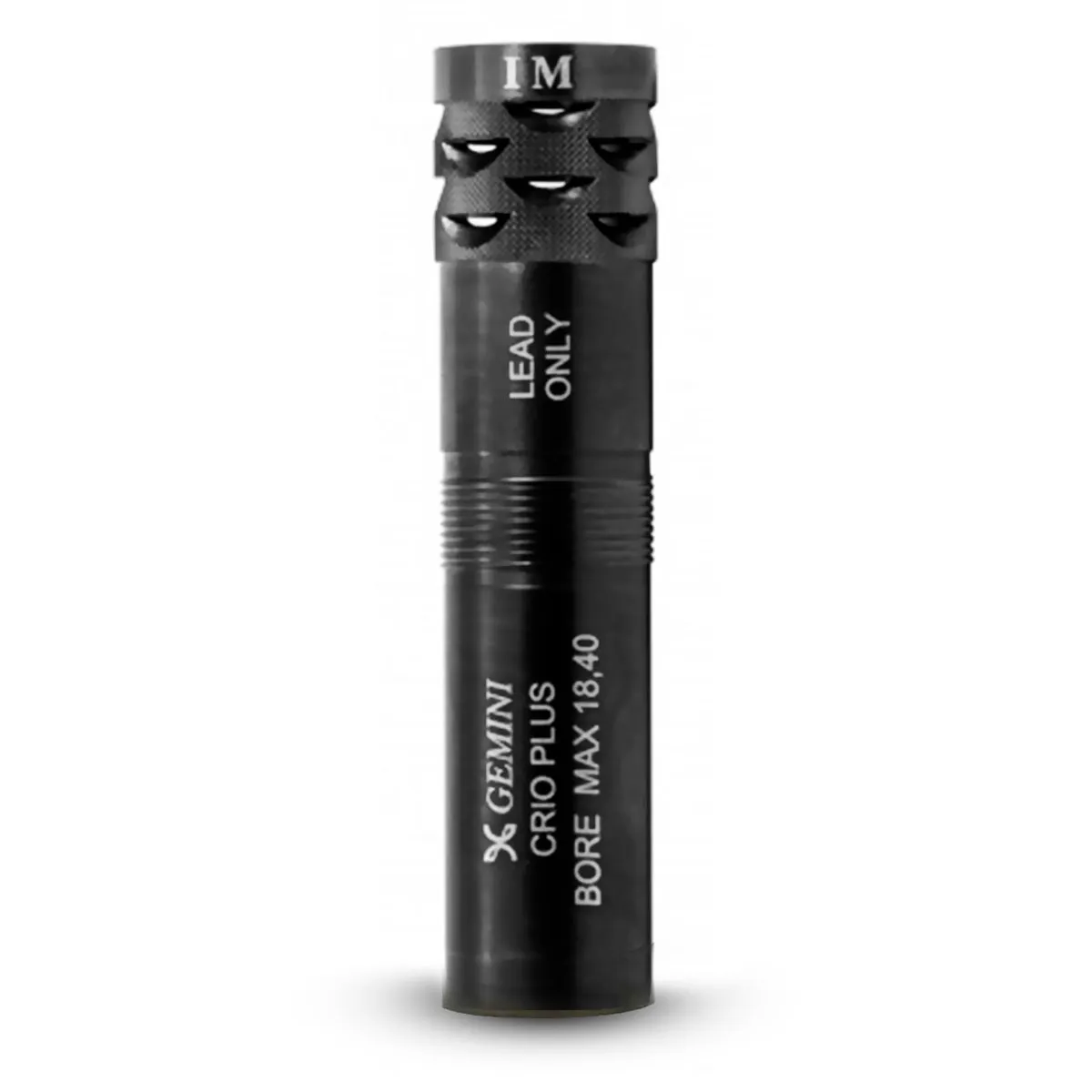 Choke Gemini Freno de boca +20mm Crio Plus (70mm) calibre 12 para escopetas de caza y tiro deportivo