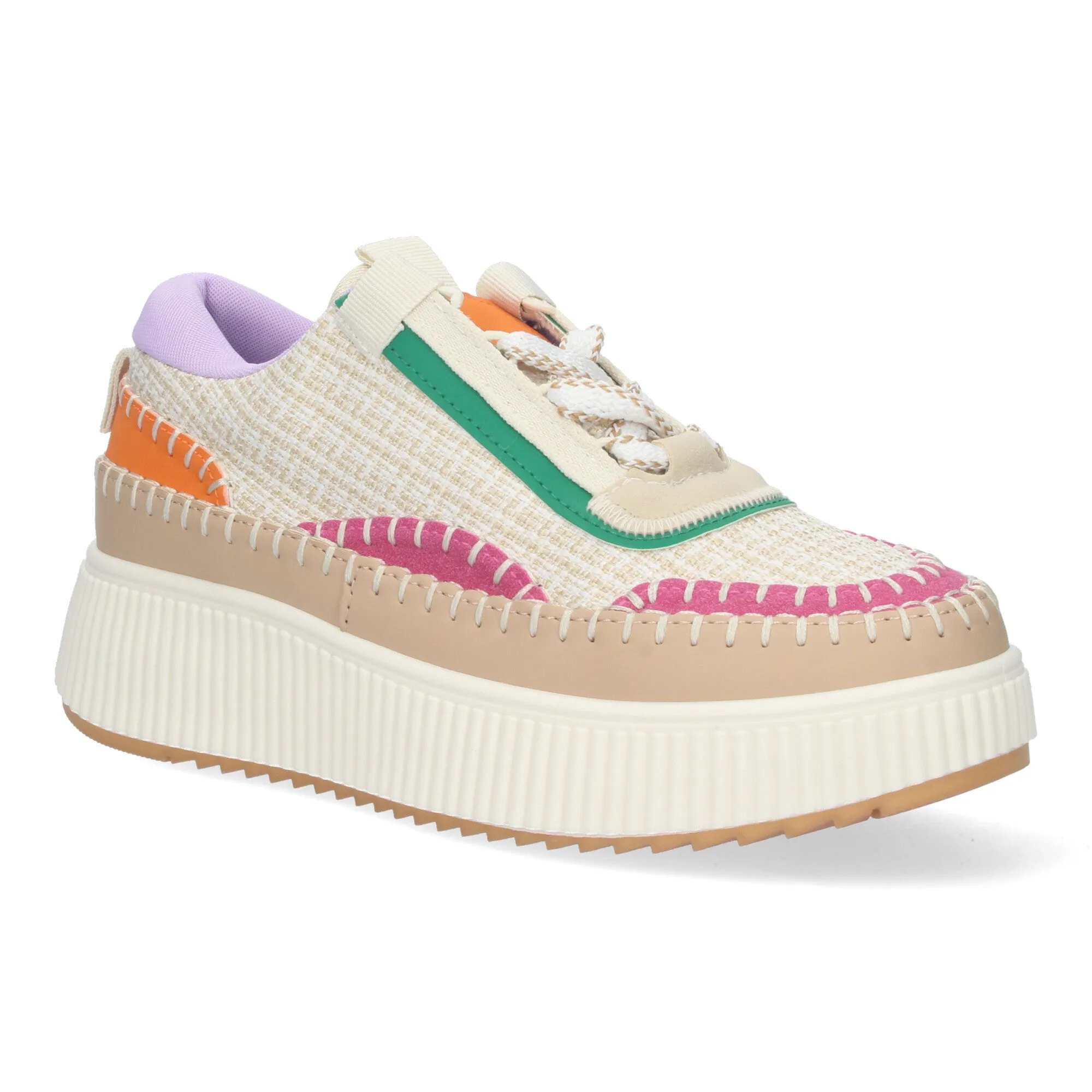 CLEA BEIGE  DEPORTIVA CASUAL CON PLATAFORMA