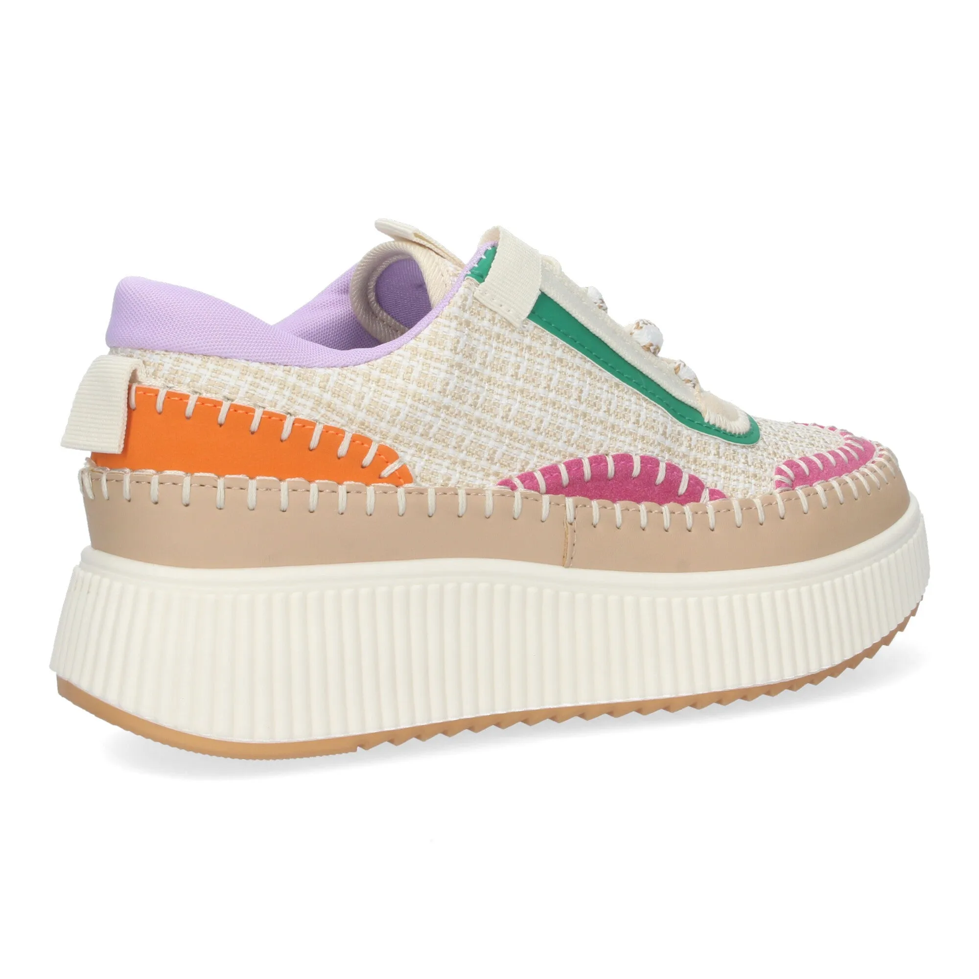 CLEA BEIGE  DEPORTIVA CASUAL CON PLATAFORMA