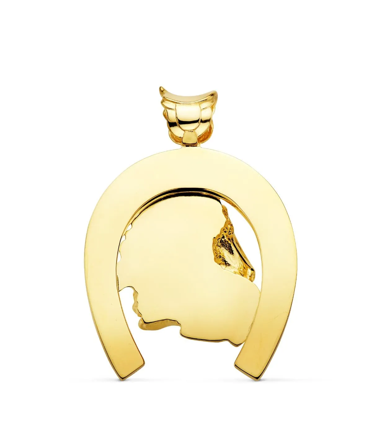 Colgante Herradura Caballos Oro 18K 50mm