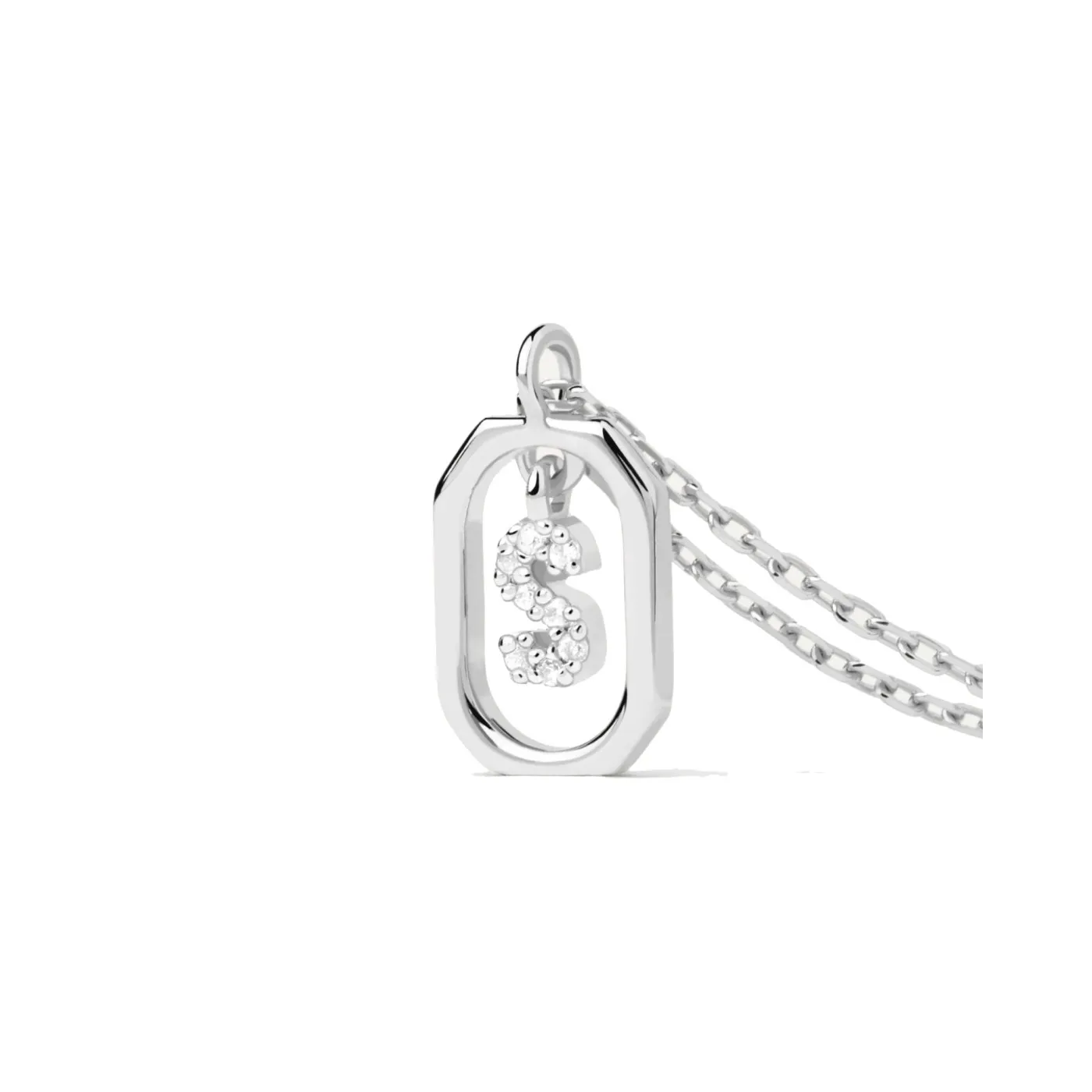 COLGANTE LETRA "S" MINI PLATA CO02530U